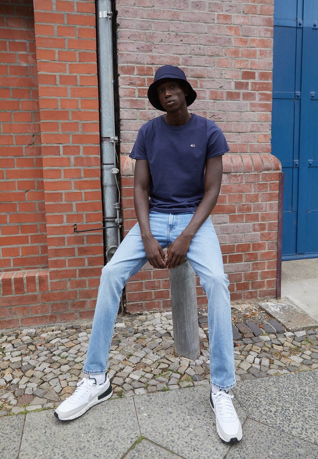 

базовая футболка SLIM TEE 2 PACK Tommy Jeans, белый/сумеречный темно-синий