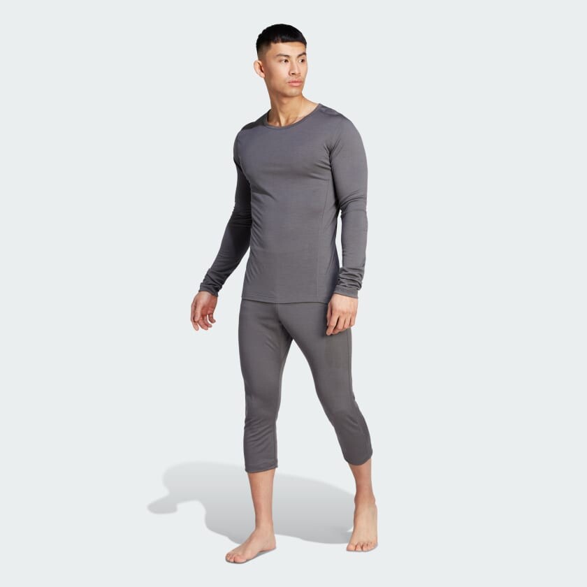 

Мужские леггинсы adidas TERREX Xperior Merino 200 Baselayer 3/4, цвет Grey Five