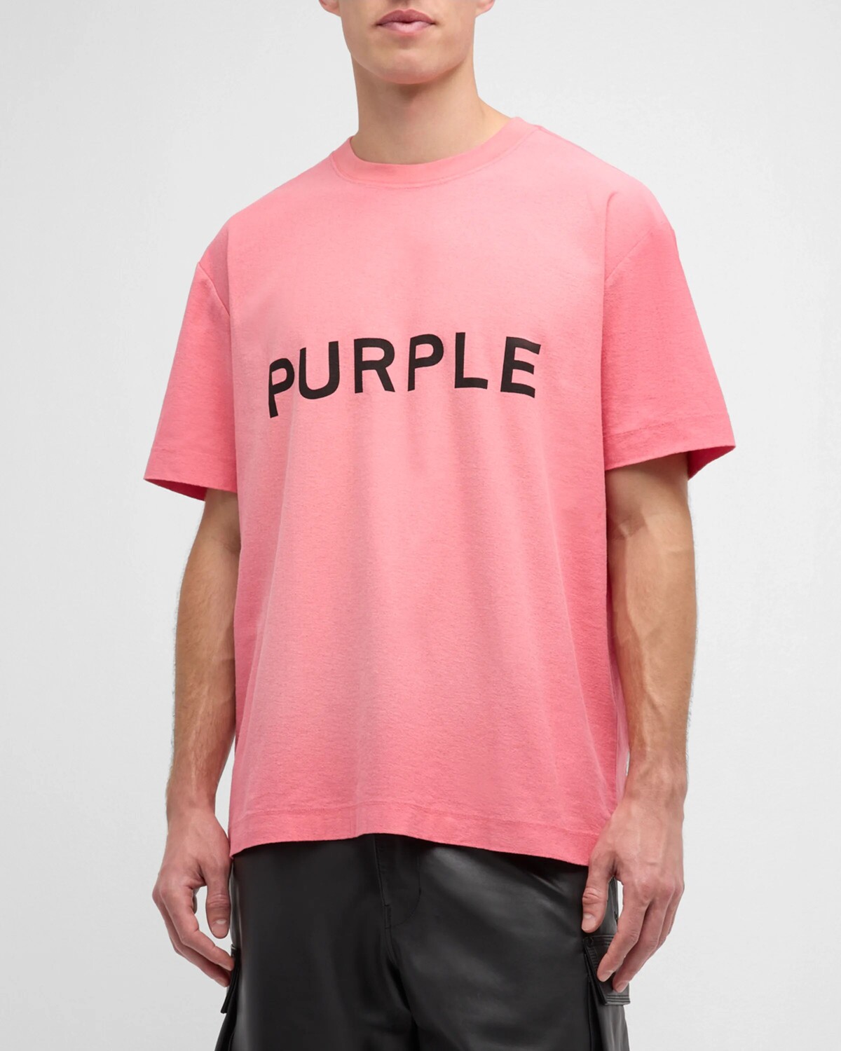 

Мужская футболка из фактурного джерси PURPLE, цвет Pink