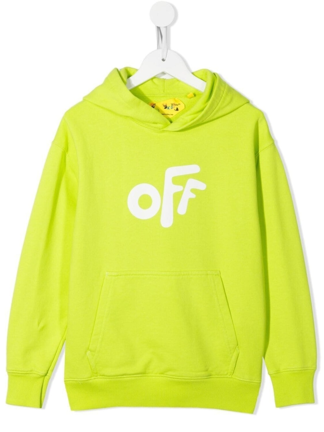 

Off-White Kids худи с логотипом, зеленый
