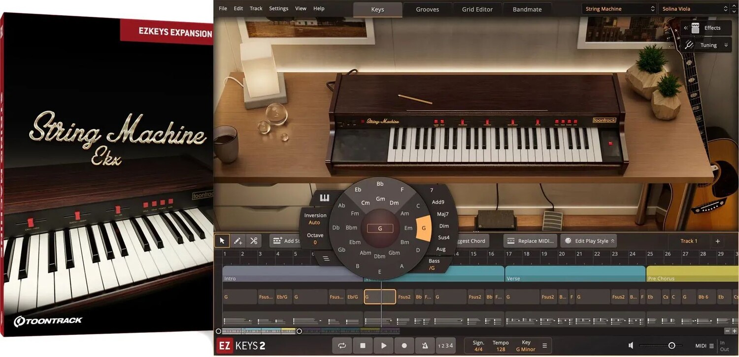 

Расширение Toontrack String Machines EKX для EZkeys 2