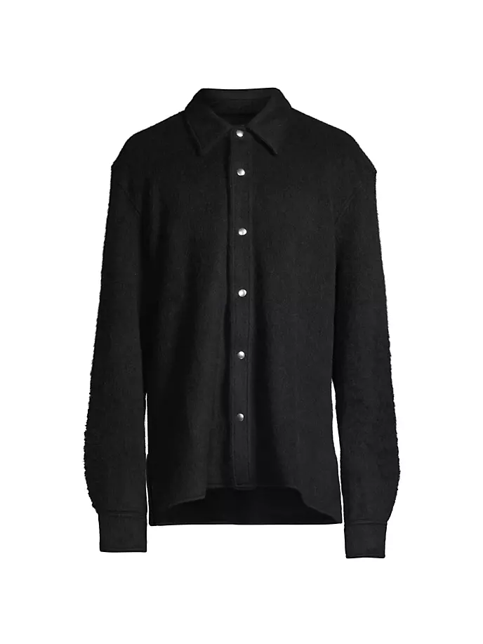 

Верхняя рубашка из шерсти альпаки Jil Sander, черный