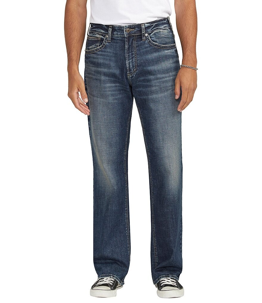 

Джинсы прямого кроя Silver Jeans Co. Gordie из денима, синий