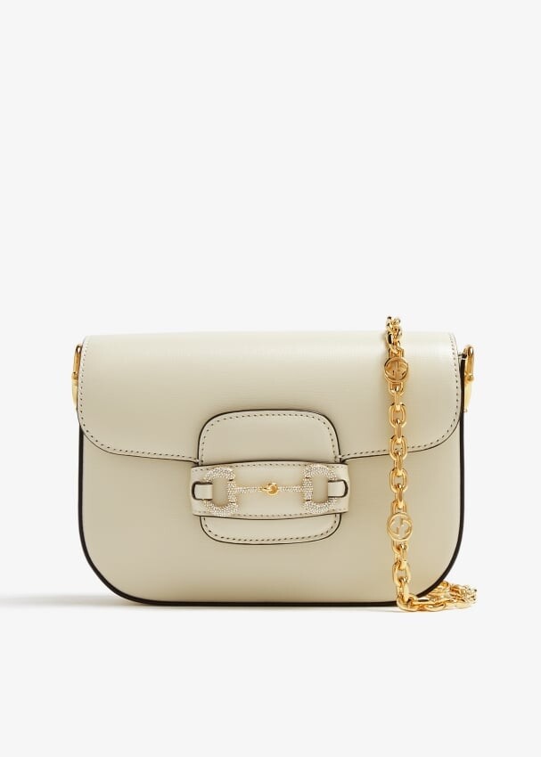 

Сумка Gucci Horsebit 1955 Mini, белый