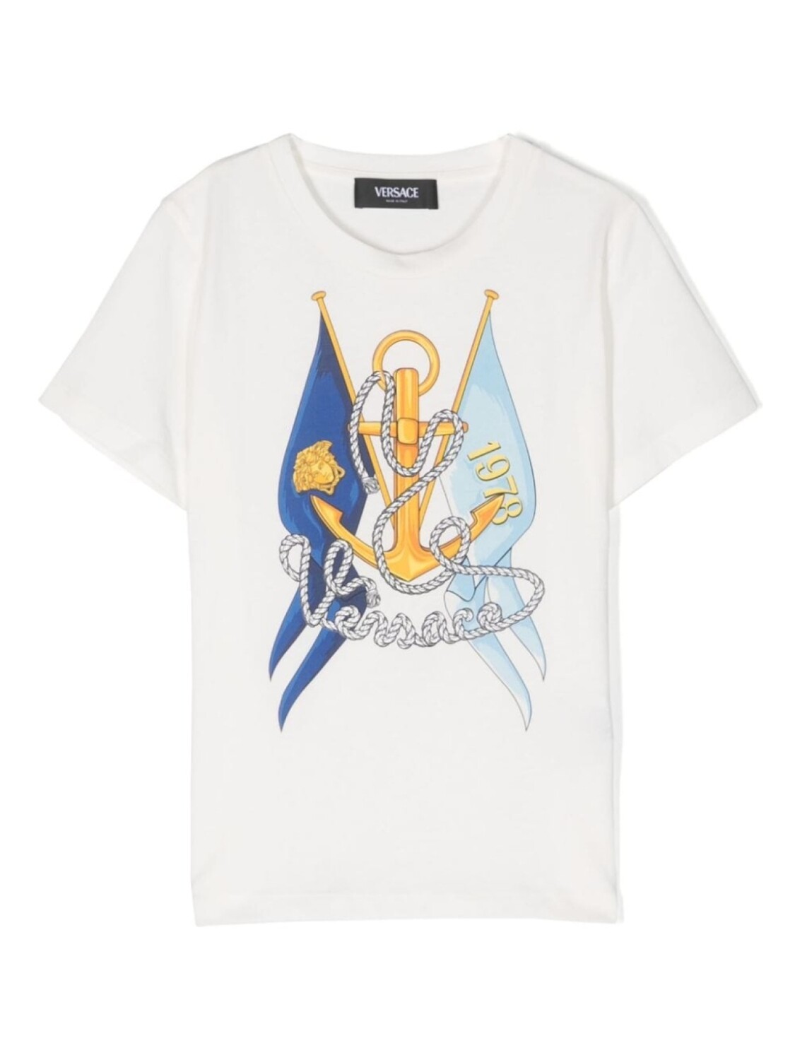 

Versace Kids футболка с принтом, белый