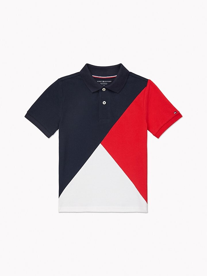 

Поло с цветными блоками Tommy Adaptive