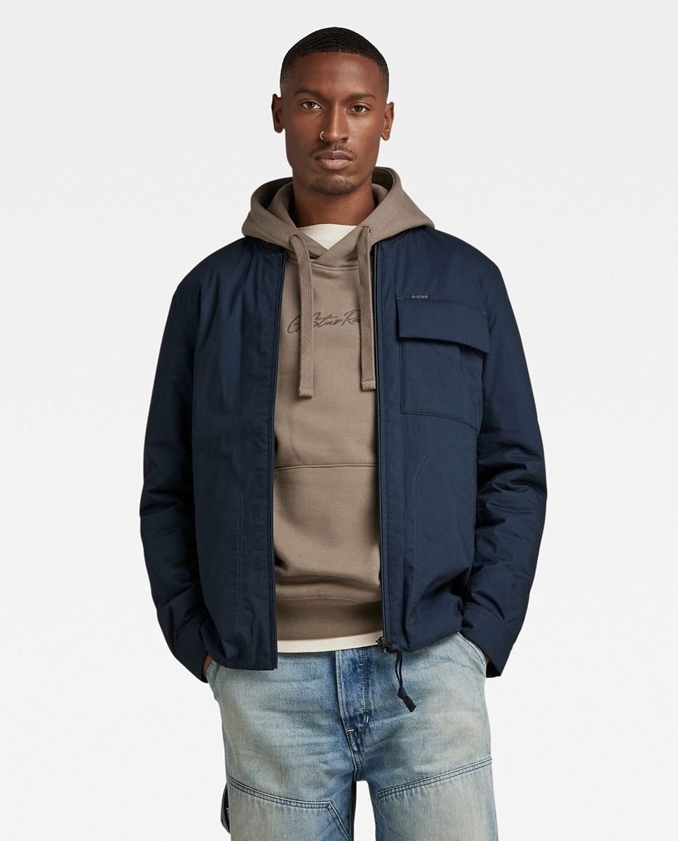 

Мужская рубашка Lofty прямого кроя с длинной спиной G-Star Raw, синий