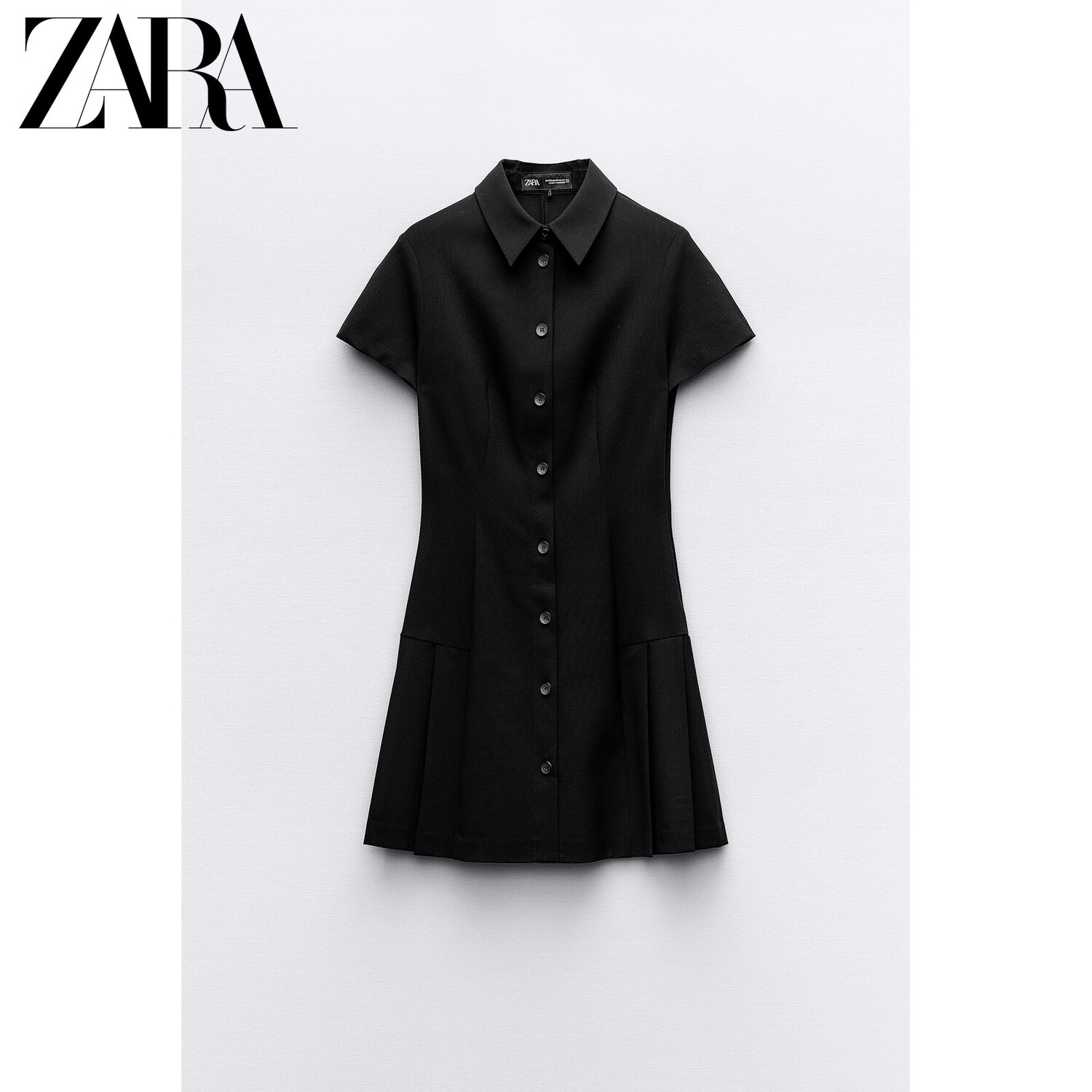 

Платье-рубашка Zara, черный