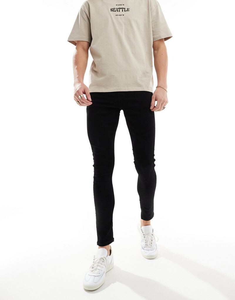 

River Island – черные джинсы идеально сидящего кроя