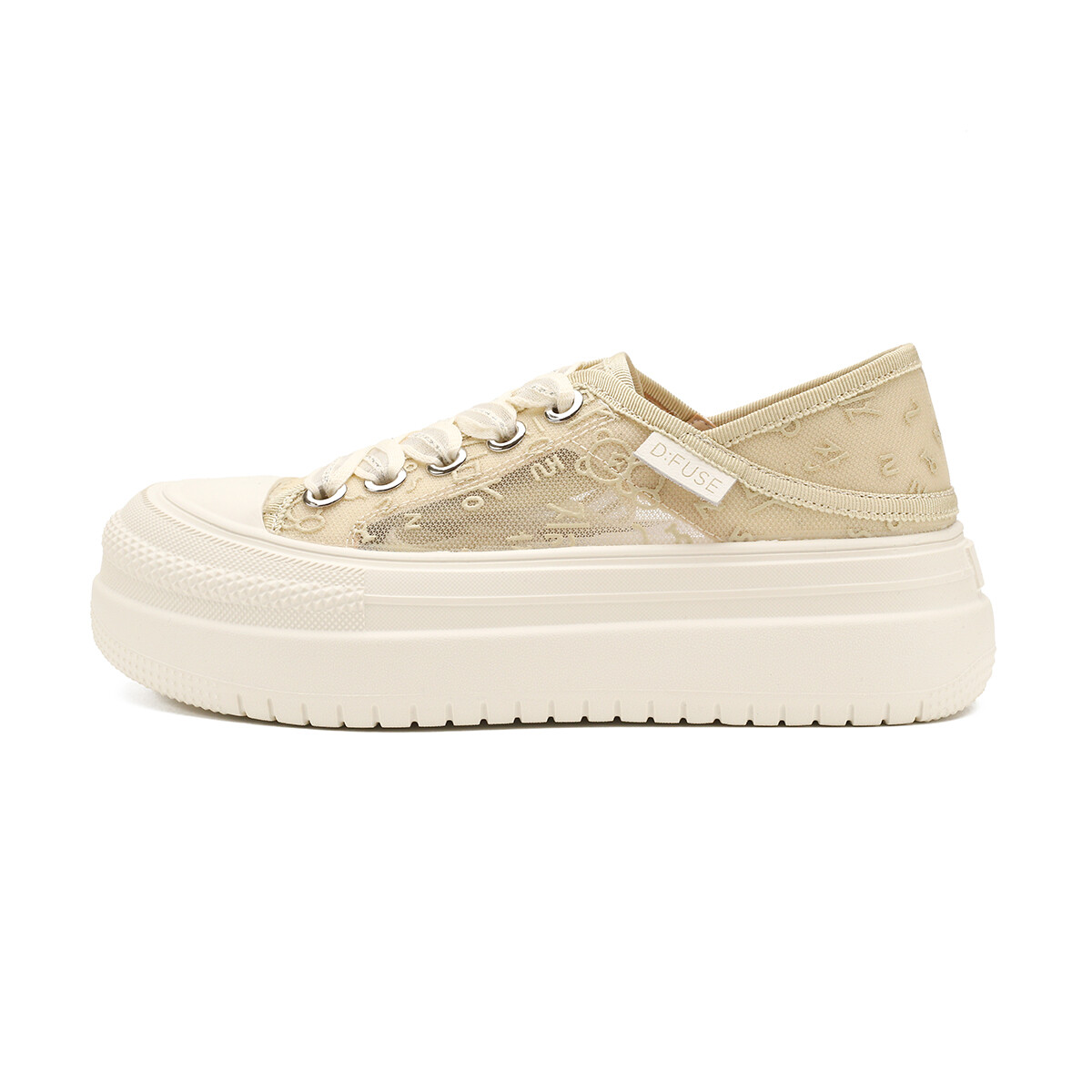 

Кроссовки D:FUSE SCANDINAVIA Skateboarding Shoes Women's Low-top, цвет Off White