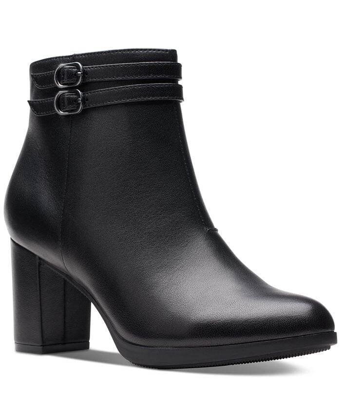 

Женские легкие ботильоны Bayla с пряжками Clarks, черный
