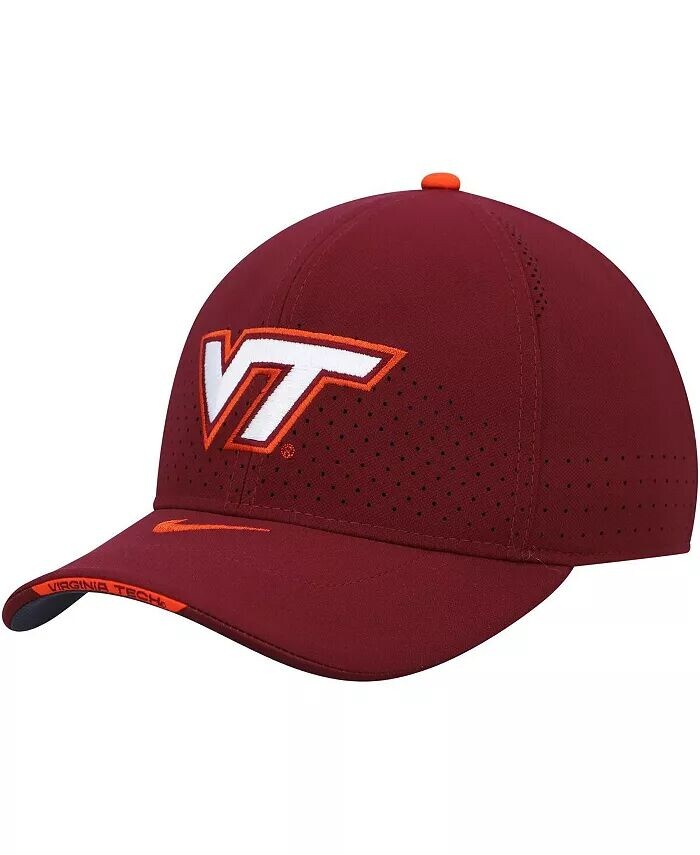 

Мужские темно-бордовые бейсболки Virginia Tech Hokies 2021 Sideline Classic99 Performance Flex Hat Nike, красный