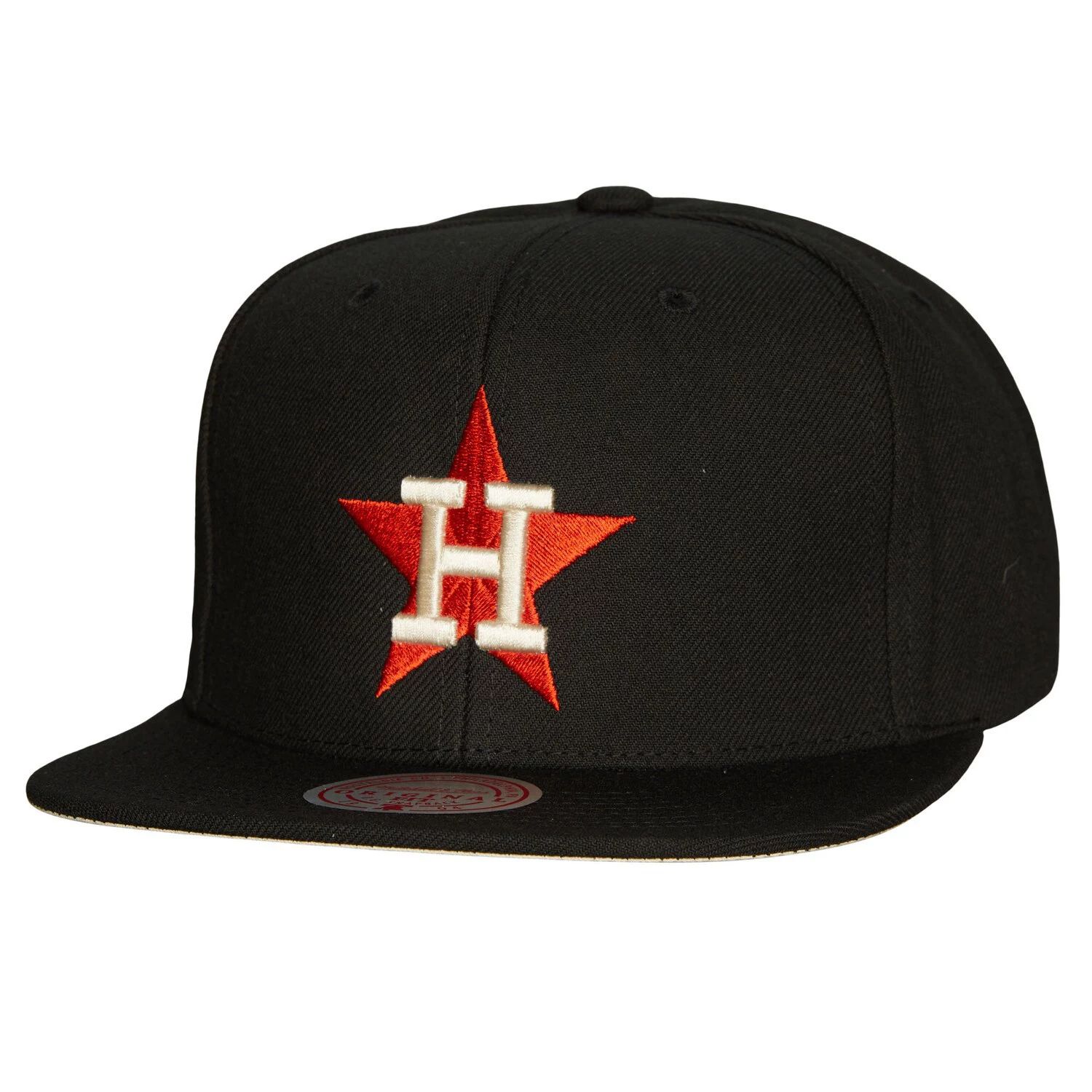 

Мужская черная кепка Mitchell & Ness Houston Astros Cooperstown Collection True Classics Snapback