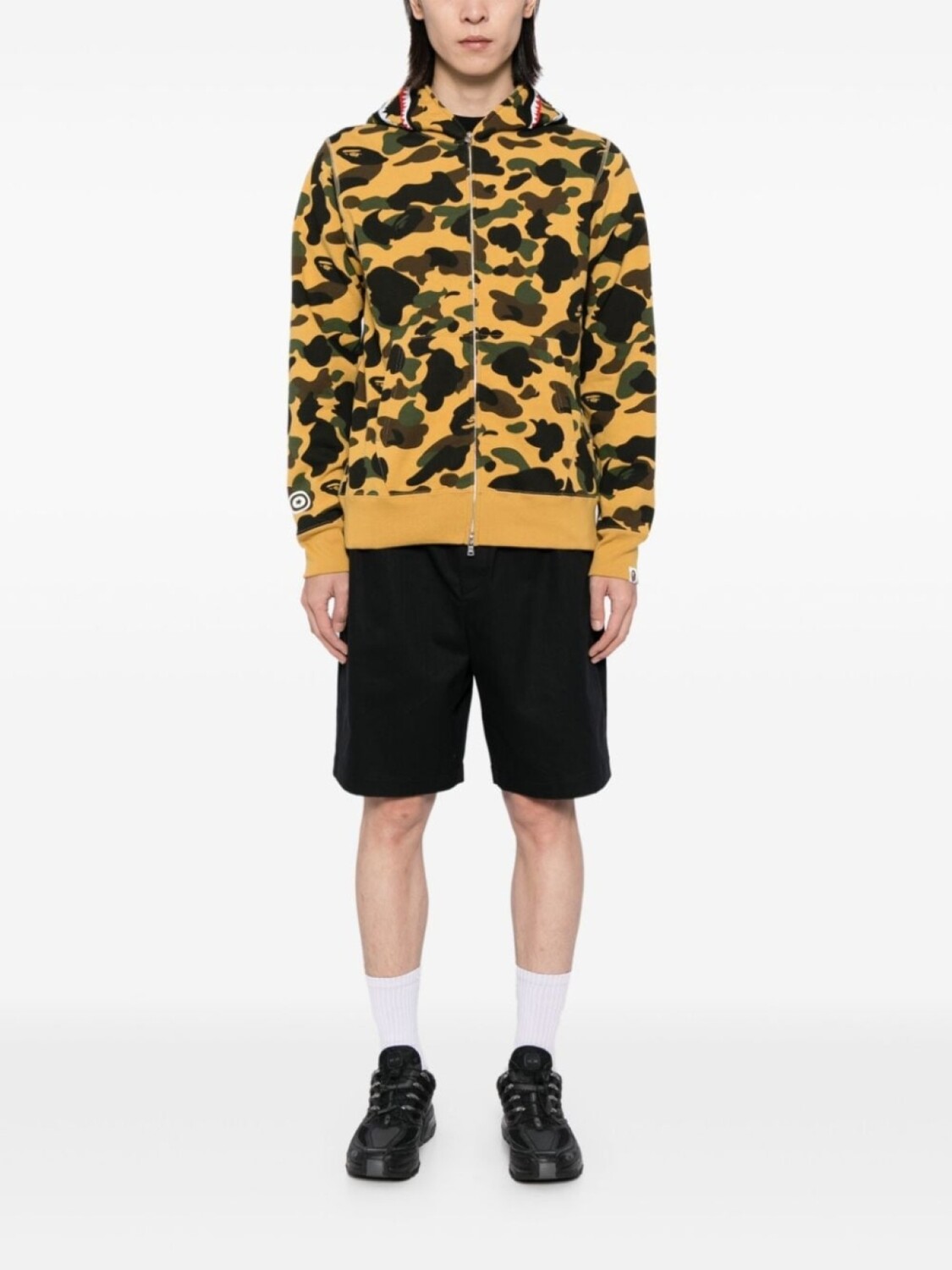 

A BATHING APE худи с логотипом, желтый