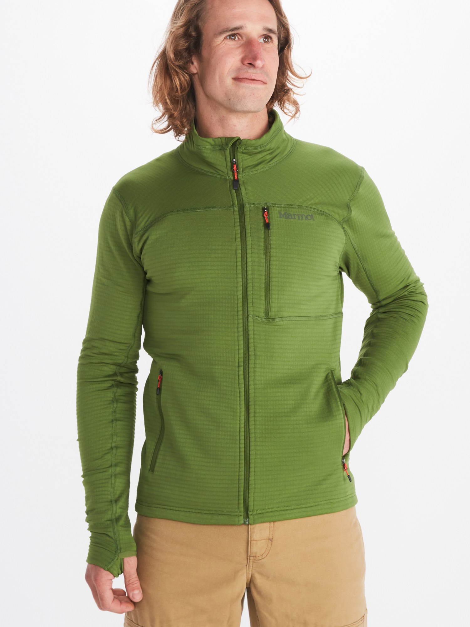 Флисовая куртка Preon - Мужская Marmot, зеленый preon спортивная толстовка marmot зеленый