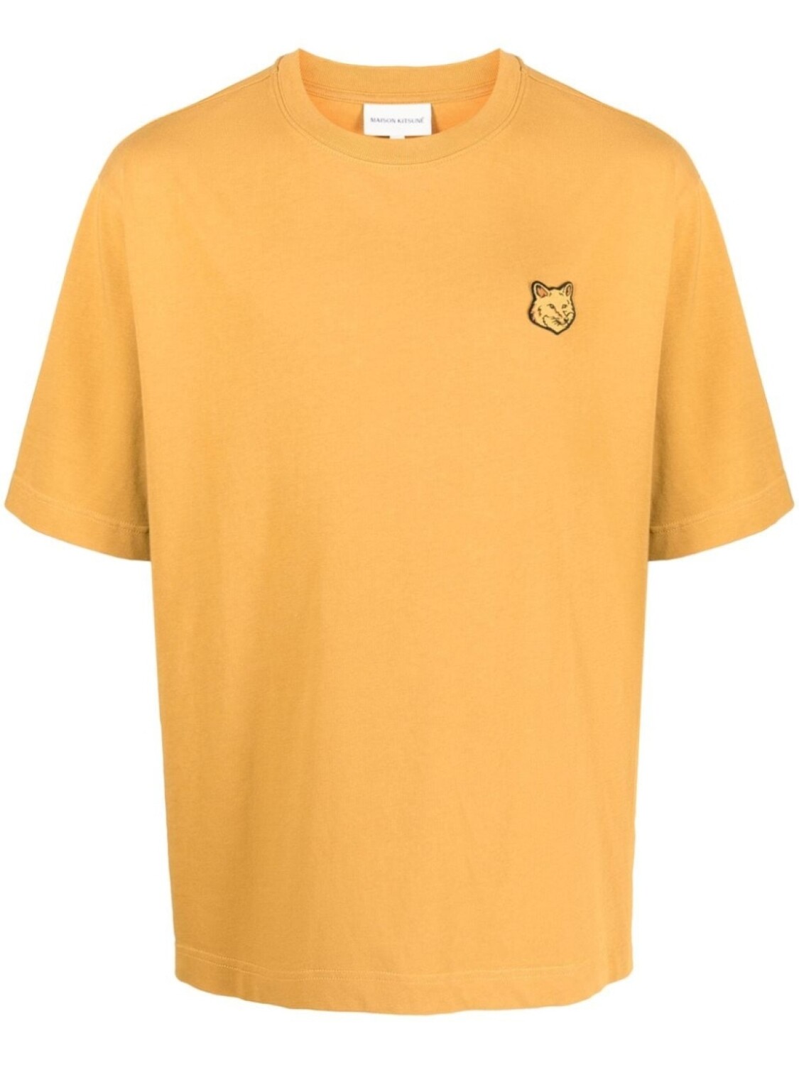 

Maison Kitsuné футболка с нашивкой, желтый