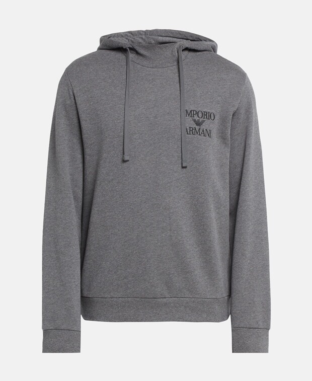 

Худи с капюшоном Emporio Armani, серый