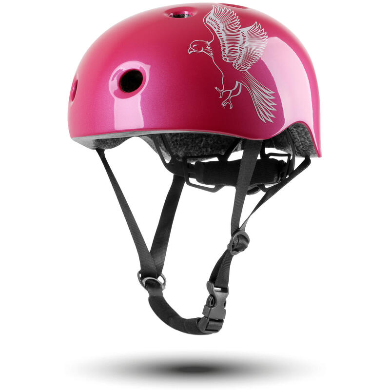 Велосипедный шлем для детей от 3 до 6 лет, размер XS 48-52 см. Шлем с вращающимся кольцом Prometheus Bicycles, цвет rosa