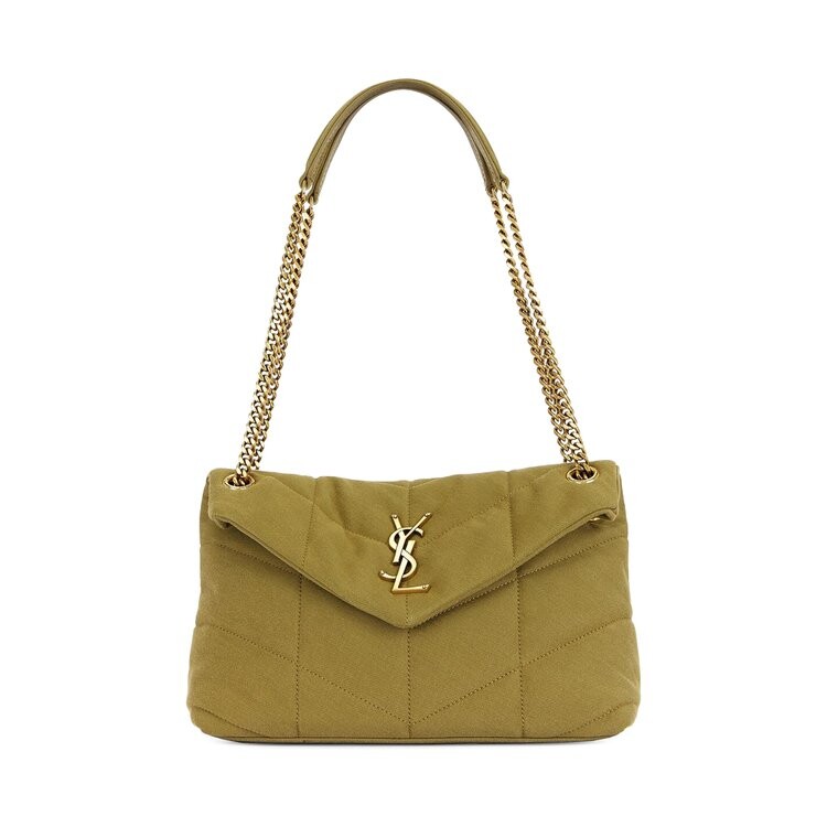 

Сумка через плечо Saint Laurent Puffer Small, цвет Fir Green