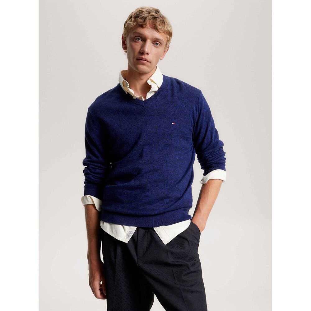 

Свитер Tommy Hilfiger Pima V Neck, синий