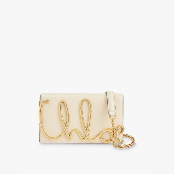 

Легендарная кожаная сумка через плечо Chloé Chloe, бежевый