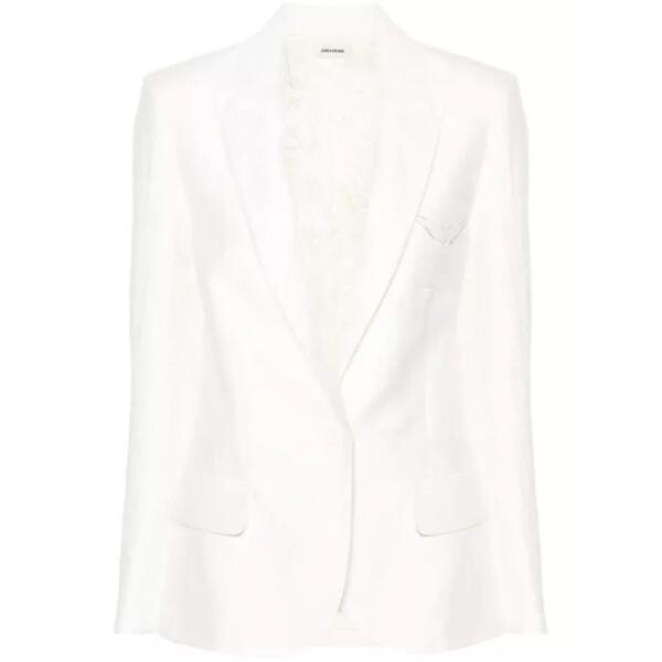 

Куртка vow single-breasted crinkled blazer Zadig & Voltaire, белый