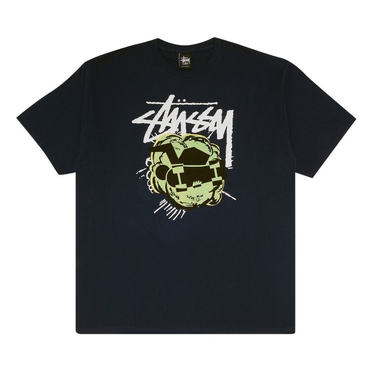 

Футболка Stussy Pop Skateman 'Navy', синий