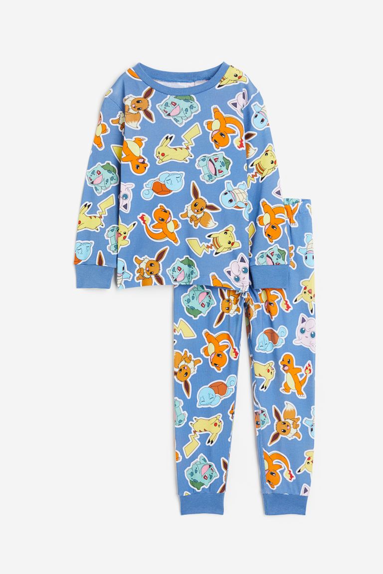 Пижамный комплект H&M x Pokémon Printed, синий