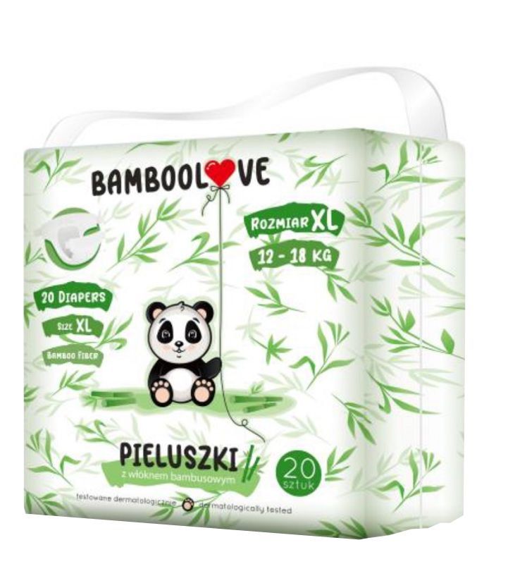 Одноразовые подгузники для детей Bamboolove XL, 20 шт фото