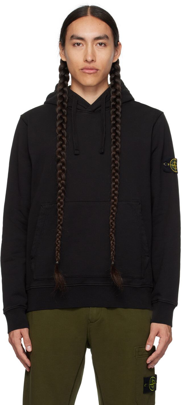 

Толстовка с черной нашивкой Stone Island