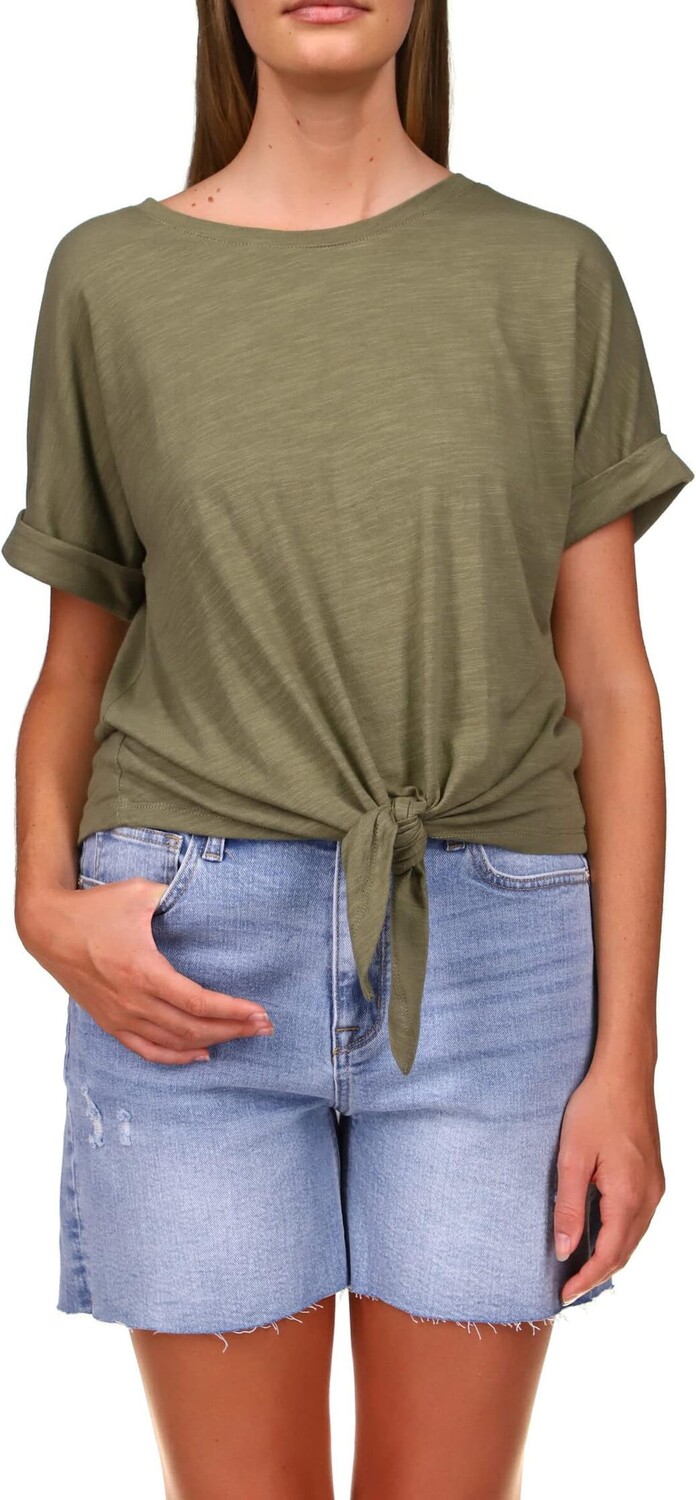 

Футболка Sanctuary All Day Tie Tee, цвет Trail Green