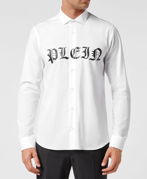 

Рубашка с длинными рукавами – повседневный крой Philipp Plein, белый