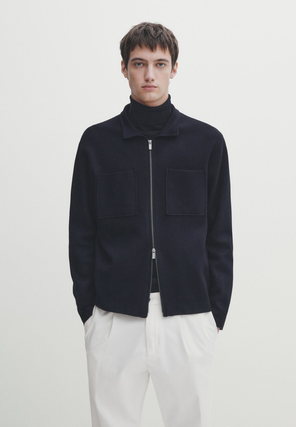 

Кардиган Massimo Dutti, темно-синий