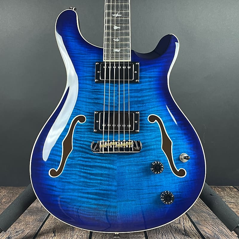 

Электрогитара Paul Reed Smith, PRS SE Hollowbody II w/HSC- Faded Blue Burst