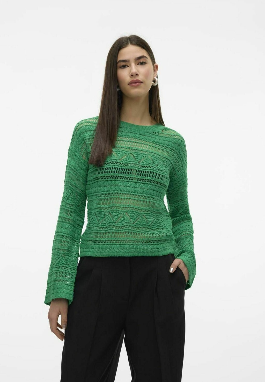 

Свитер вязаный VMLAMAR Vero Moda, цвет bright green