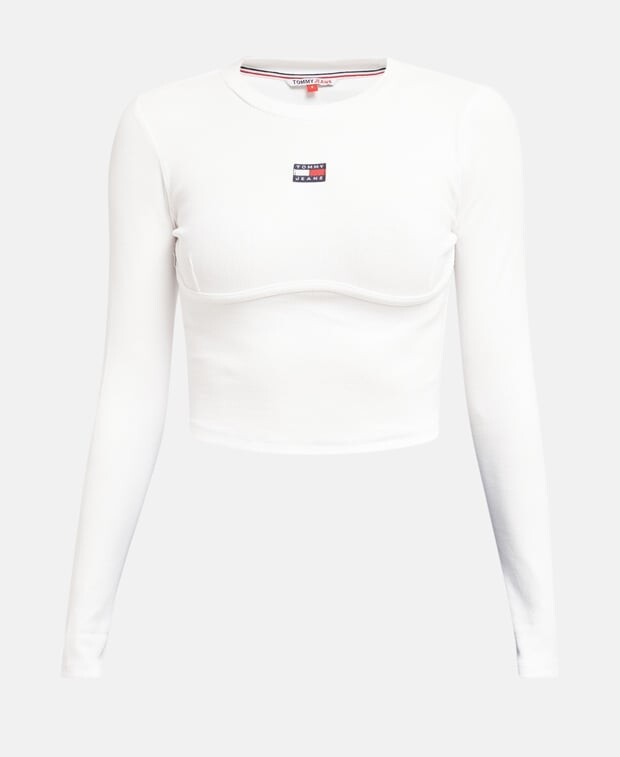 

Топ с длинными рукавами Tommy Hilfiger, белый