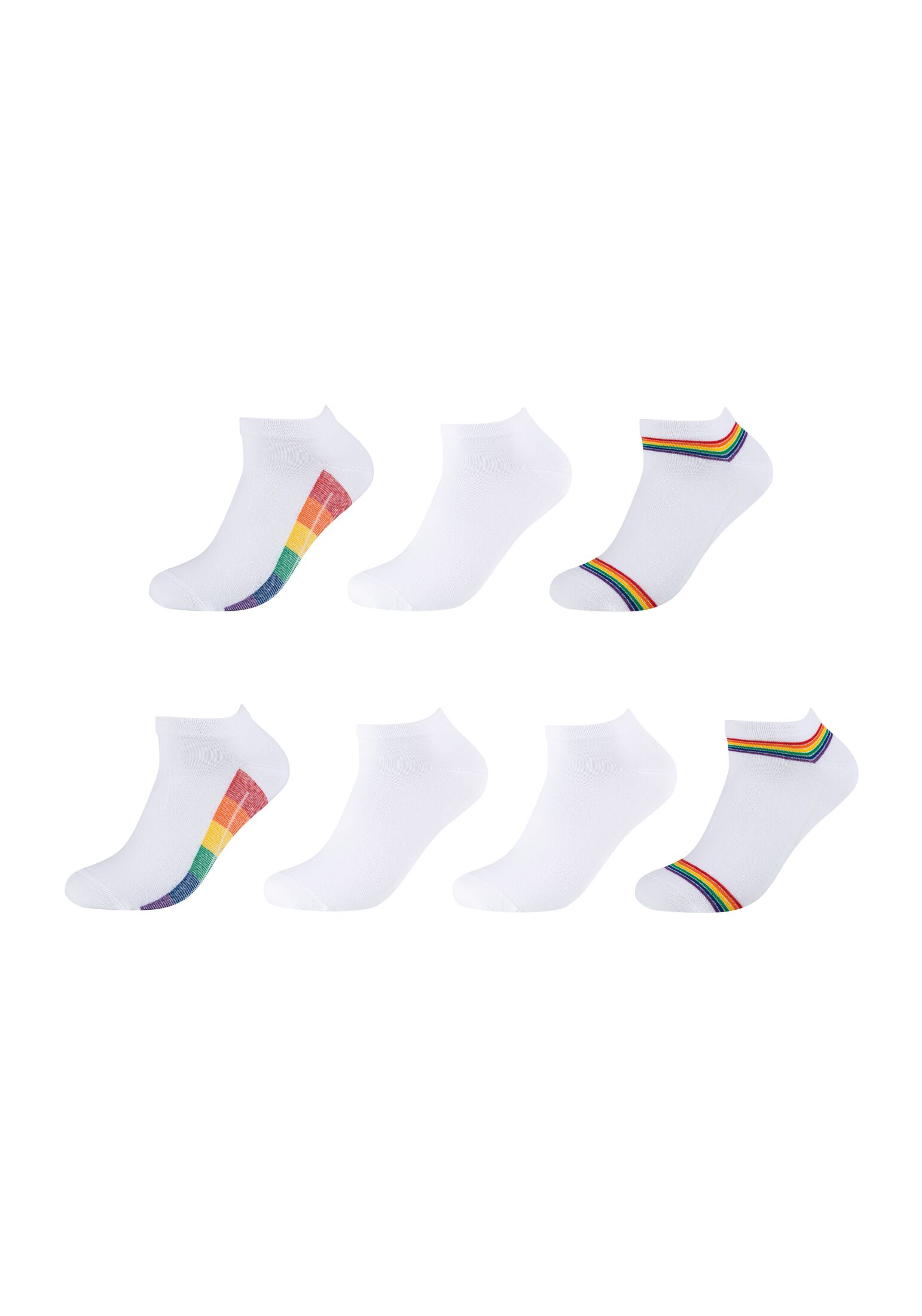 Носки camano Sneaker 7 шт ca soft, цвет rainbow