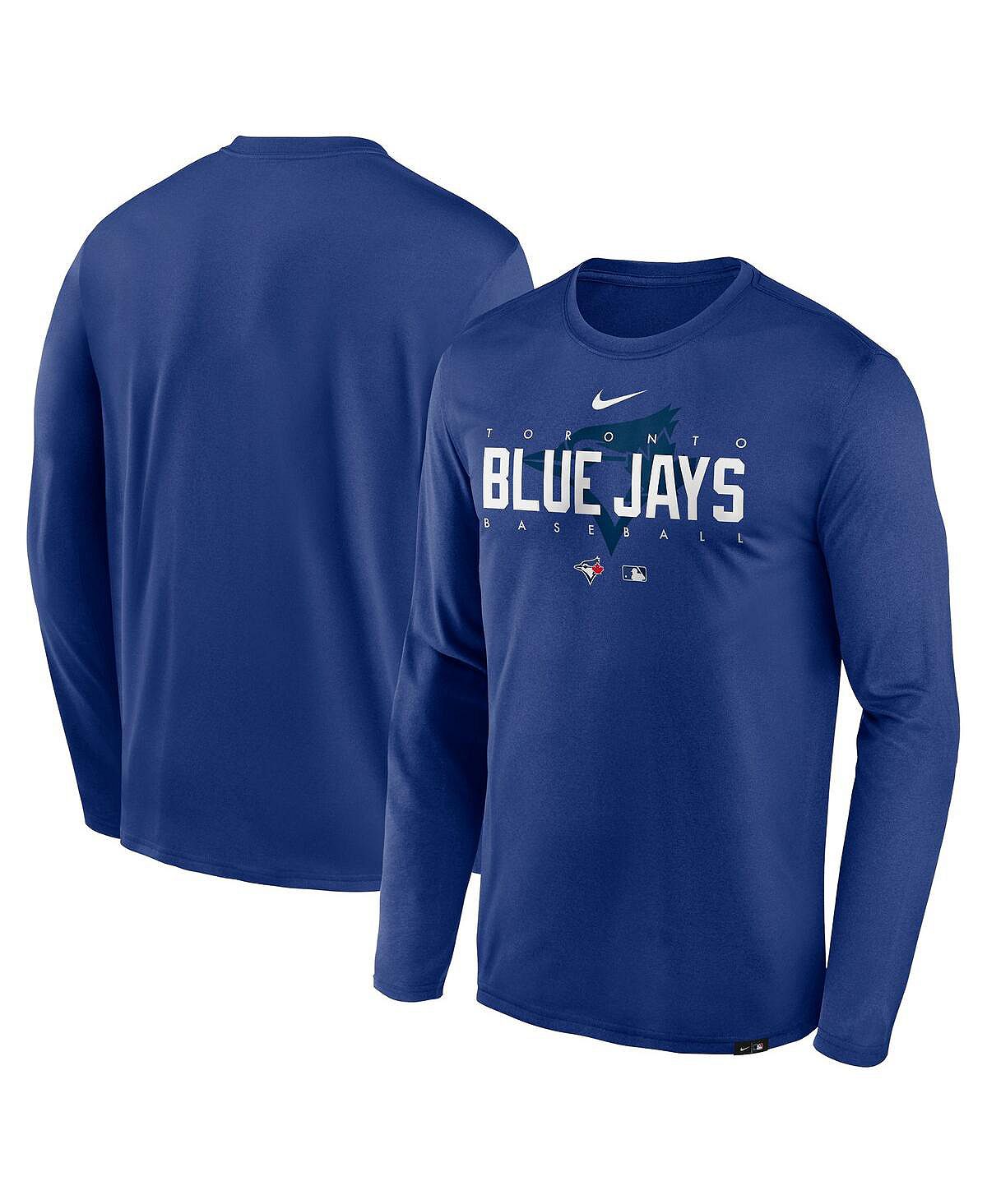 

Мужская футболка с длинным рукавом Royal Toronto Blue Jays Authentic Collection Team Logo Legend Performance Nike