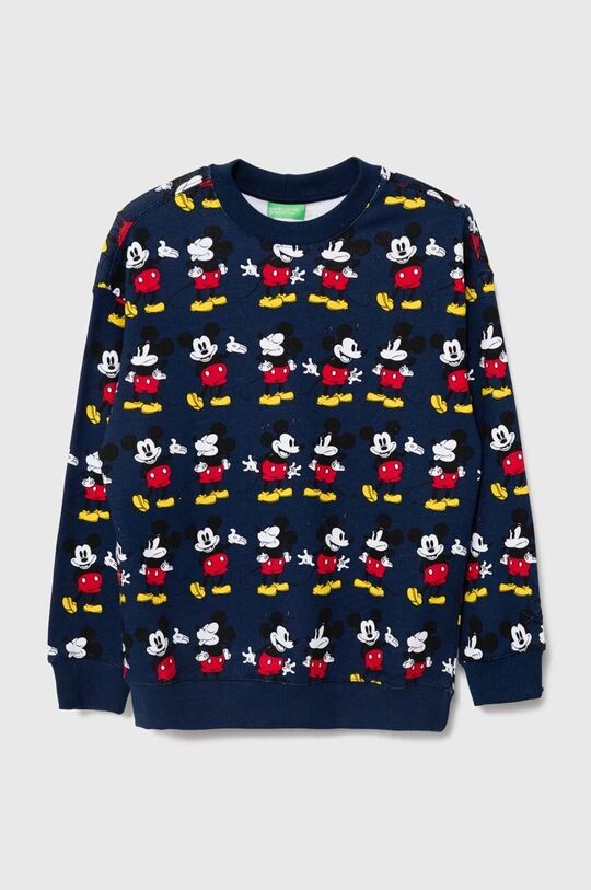 

Хлопковая толстовка для Disney United Colors of Benetton, темно-синий