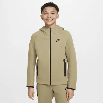 

Худи Nike Sportswear Tech Fleece, цвет Neutral Olive/Black/Black