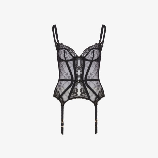 

Сетчатая баска Edwina с бантом Agent Provocateur, черный