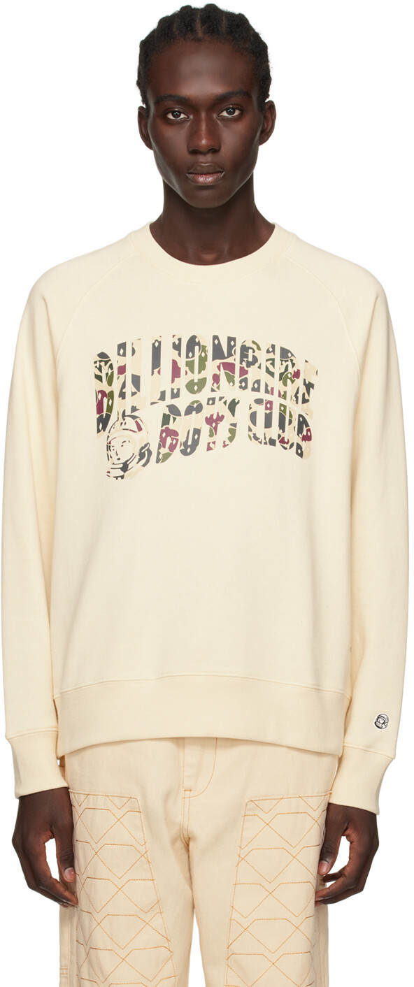 

Бежевый свитшот с принтом Billionaire Boys Club