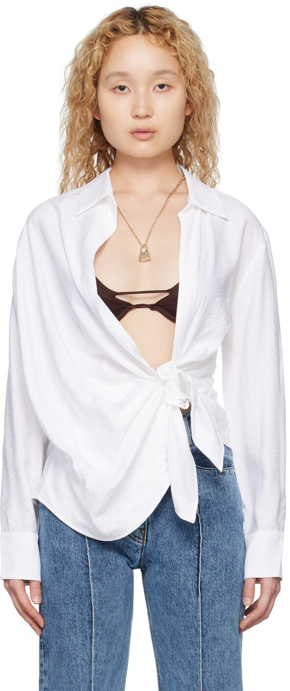 

Белая рубашка Le Raphia 'La Chemise Bahia' Jacquemus