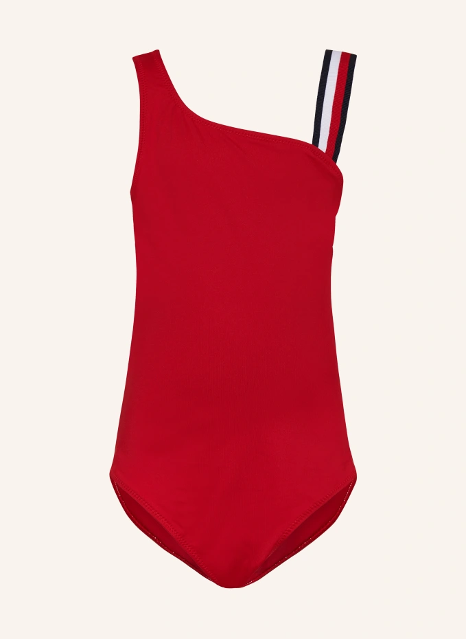 

Купальник на одно плечо Tommy Hilfiger, красный