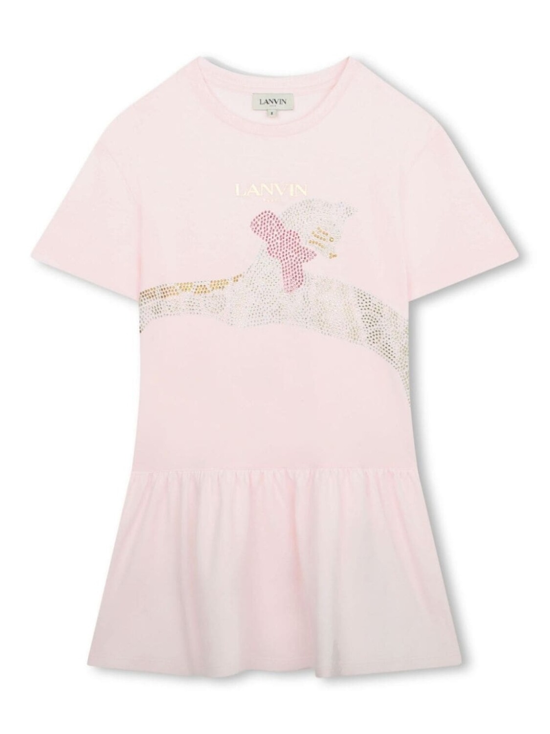 

Lanvin Enfant платье с логотипом, розовый