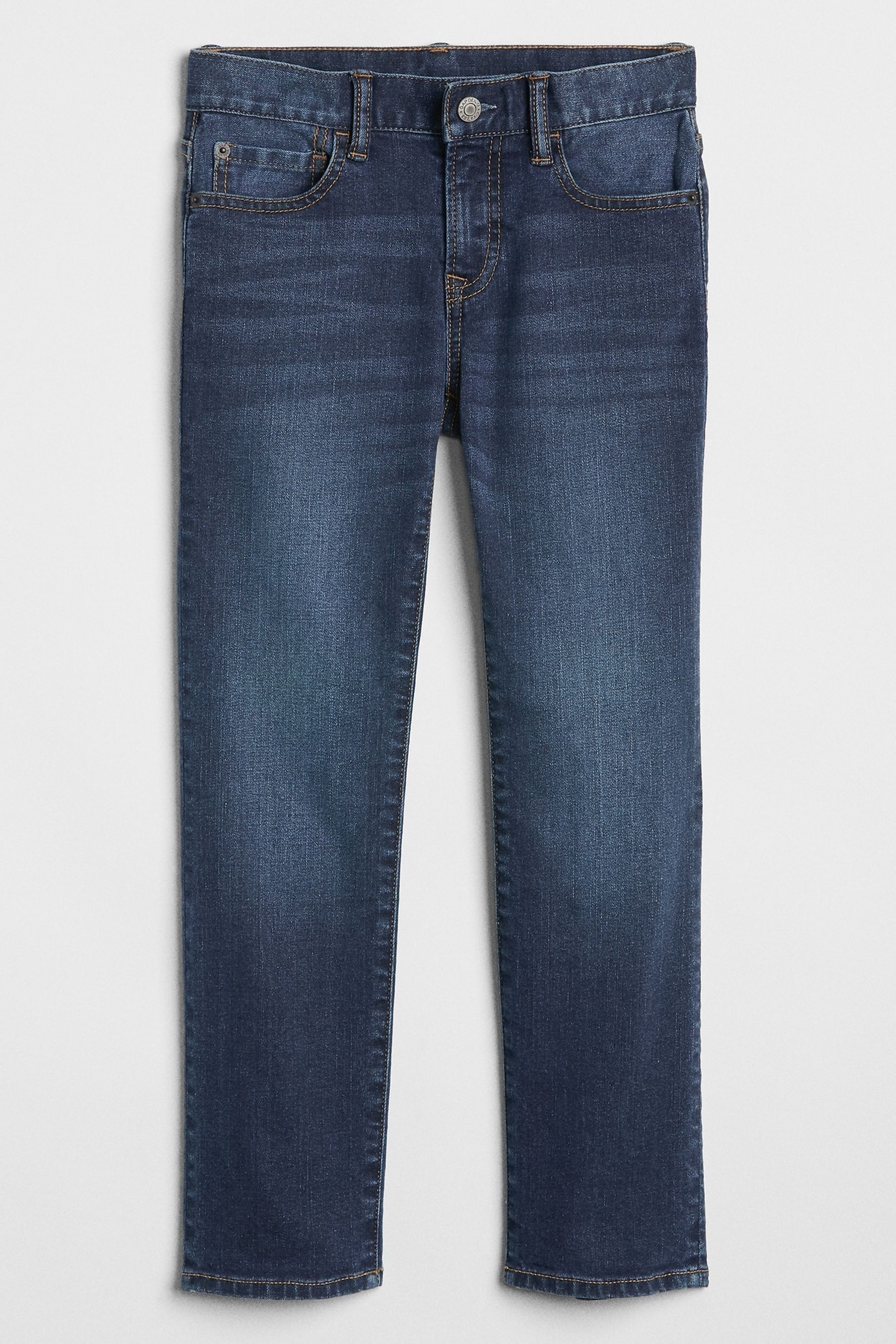 цена Прямые джинсы Gap, синий
