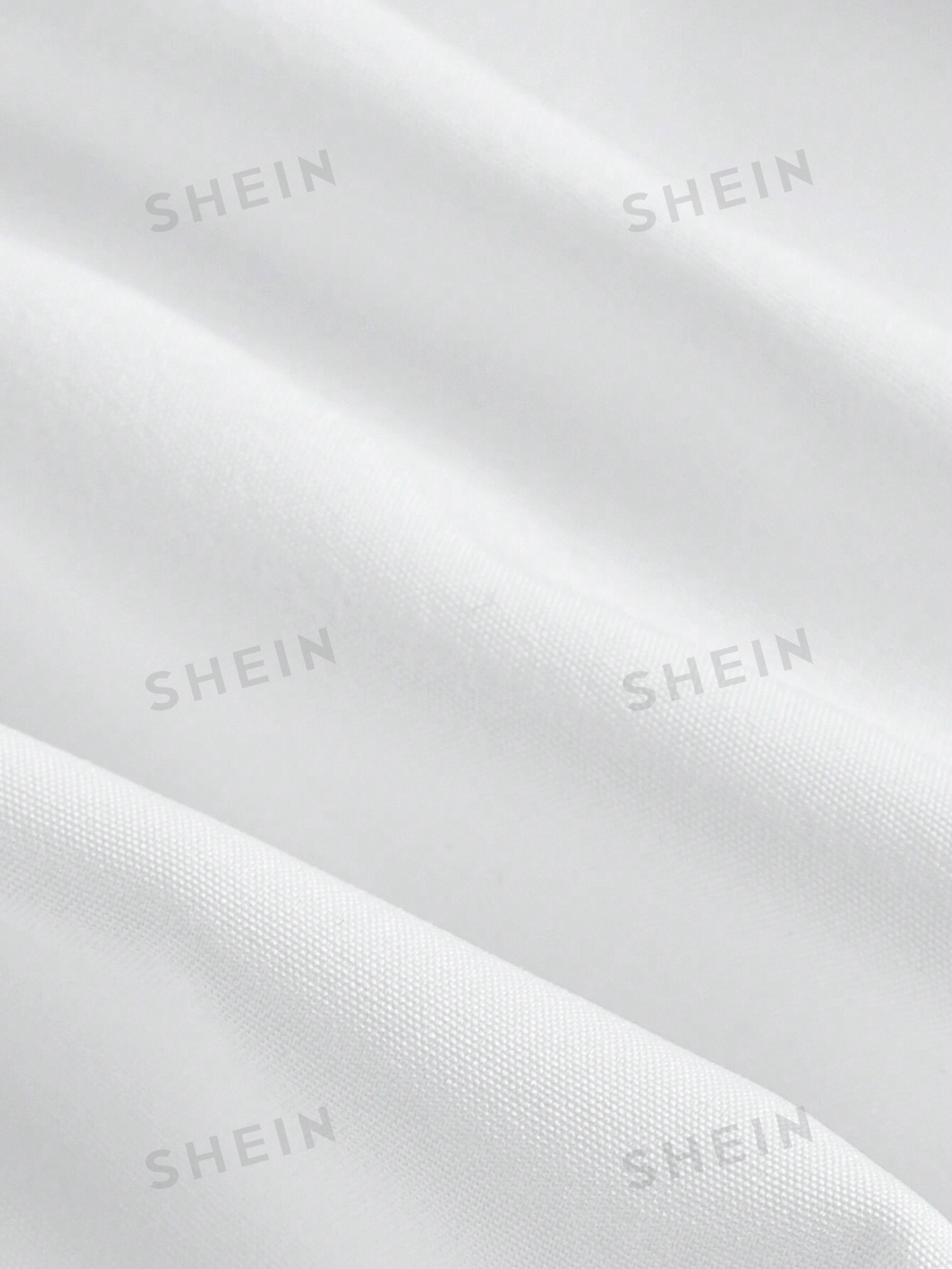 SHEIN MOD однотонная винтажная юбка-трапеция с кружевным подолом, белый