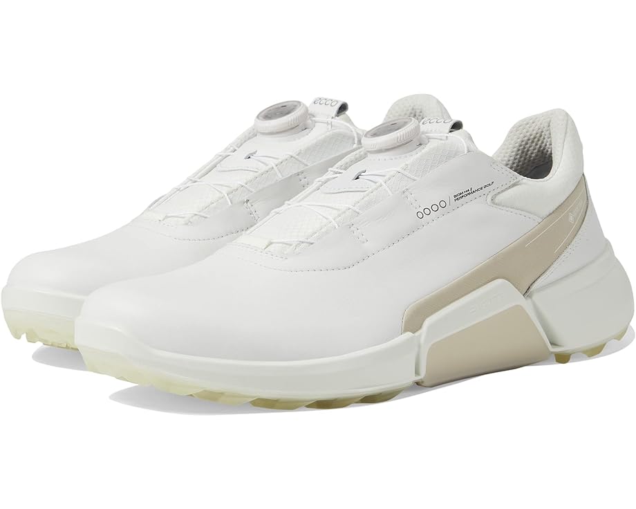Кроссовки ECCO Golf Biom H4 Boa GORE-TEX Waterproof Golf Hybrid Golf Shoes, цвет White/Gravel Cow Leather