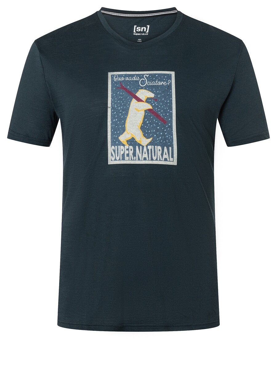 

Рубашка super.natural Merino T Shirt, синий