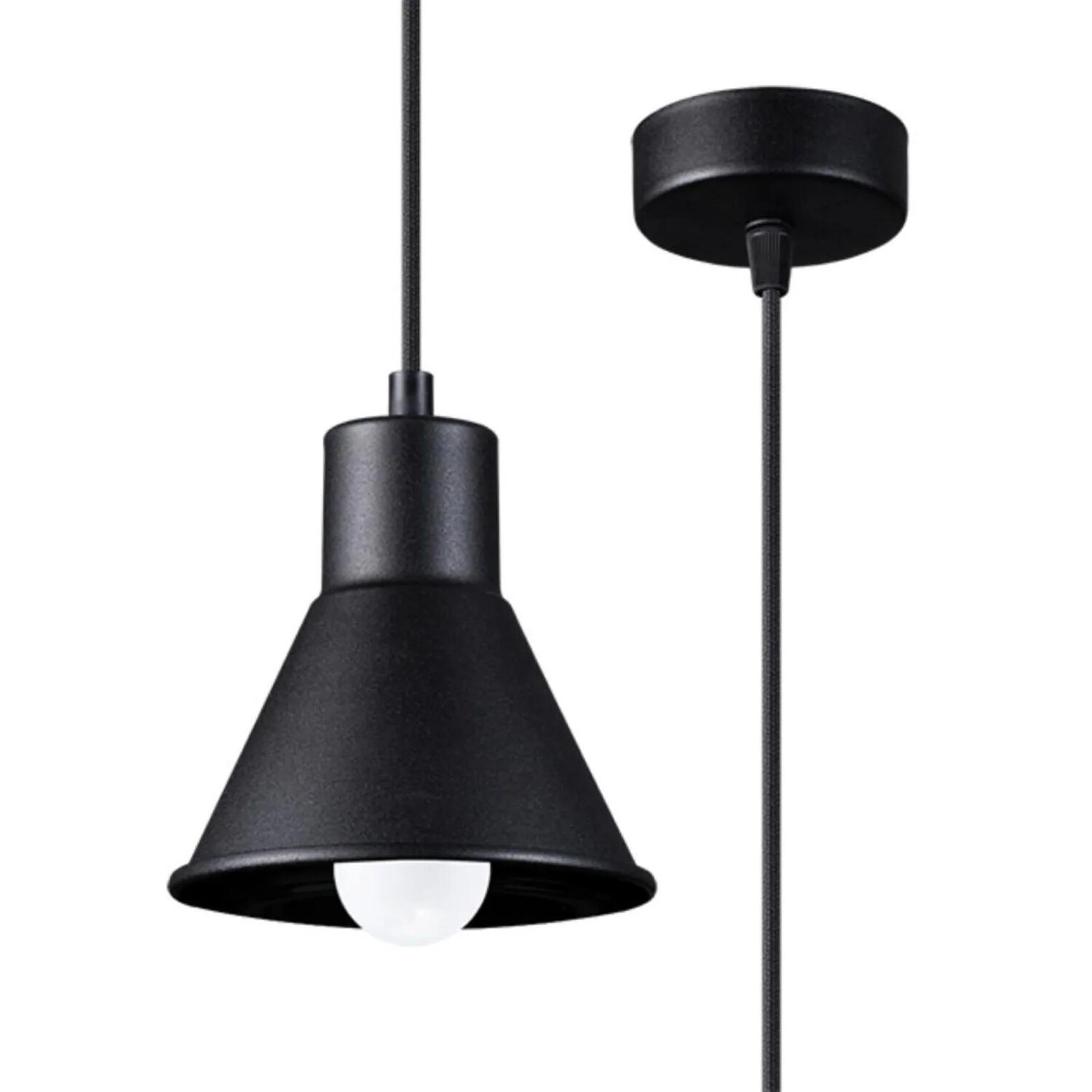 

Подвесная лампа famlights, 7x7x120 см, черный